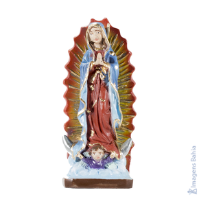 Nossa Senhora de Guadalupe em resina de 10cm