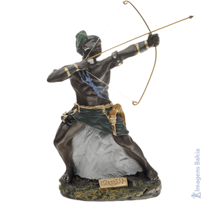 Imagem de Oxossi em resina de 10cm