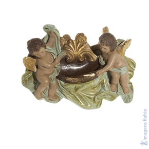 Imagem de Pia com dois Anjos de 15x22cm