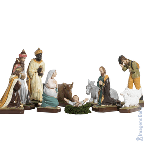 Imagem de Presépio 10 peças colorido de 20cm