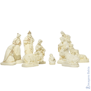 Imagem de Presépio com 10 peças patinado de 12cm