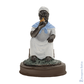 Imagem de Preta Velha em resina de 15cm