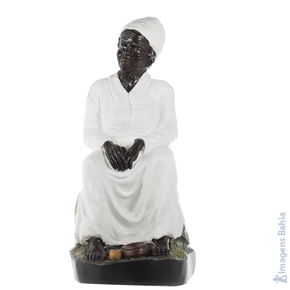 Imagem de Preta Velha para batismo de 23cm