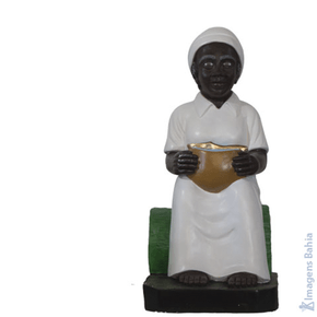 Imagem de Preta velha para batismo de 60cm