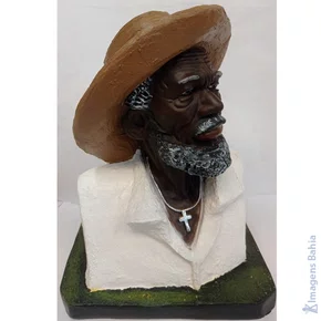 Preto Velho, busto de 20cm