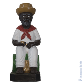 Imagem de Preto velho para batismo de 60cm