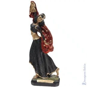 Rainha das Ciganas (preta e vermelha) de 20cm