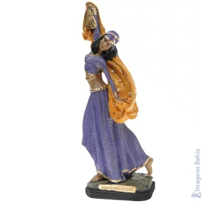 Rainha das Ciganas (roxa e amarela) de 20cm