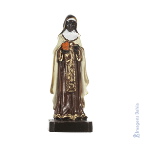 Santa Efigênia em resina de 10cm