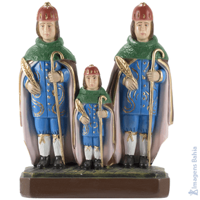 São Cosme, Damião e Doum roupa marrom de 160cm