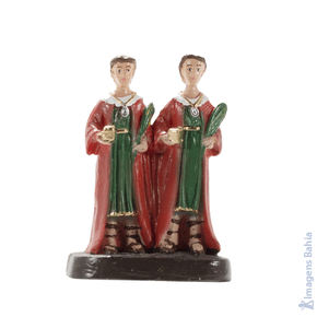 São Cosme Damião em resina de 7cm