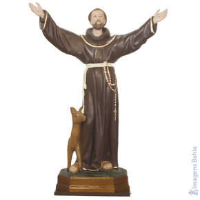 São Francisco de Assis Com Veado de 160cm