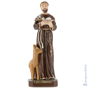 São Francisco de Assis Com Veado de 35cm