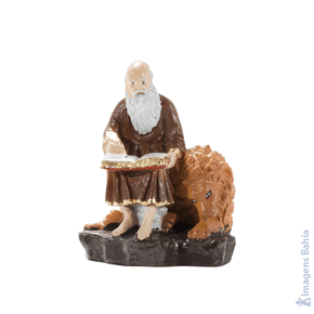 São Jerônimo em resina de 10cm