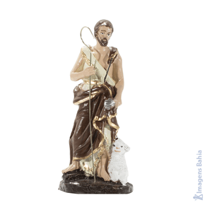 São João Batista em resina de 10cm