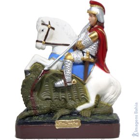 São Jorge de 15cm (tamanho total 22cm)