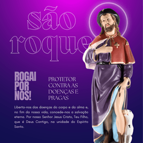 Imagem de São Roque de 120cm