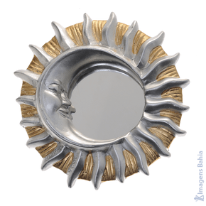 Imagem de Sol e Lua crescente de 13cm