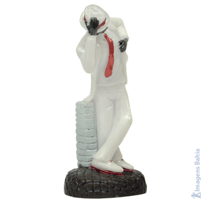 Imagem de Zé Pelintra dançando em resina de 10cm