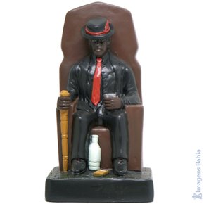 Imagem de Zé Pretinho no Trono de 20cm