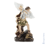 São Miguel em resina de 10cm